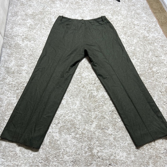 Ralph Lauren Wool Dark Green Flat Front Straight Leg Pants Size 8 - Picture 5 of 8